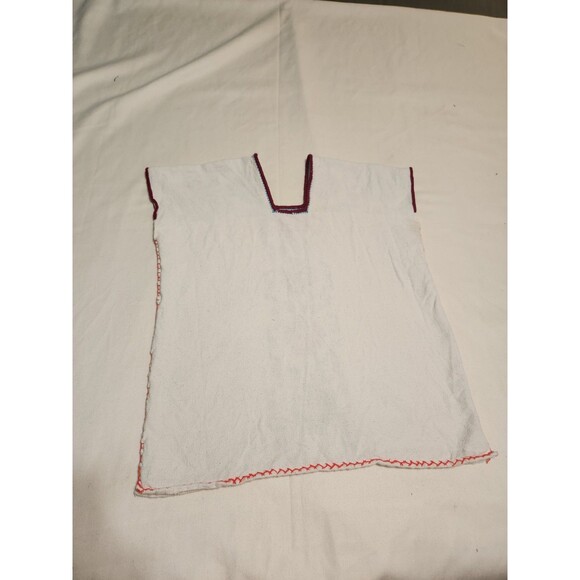 Huanengo Michoacano Embroidered / Cross Stitch Handmade Mexican floral Top M/L - Picture 8 of 8